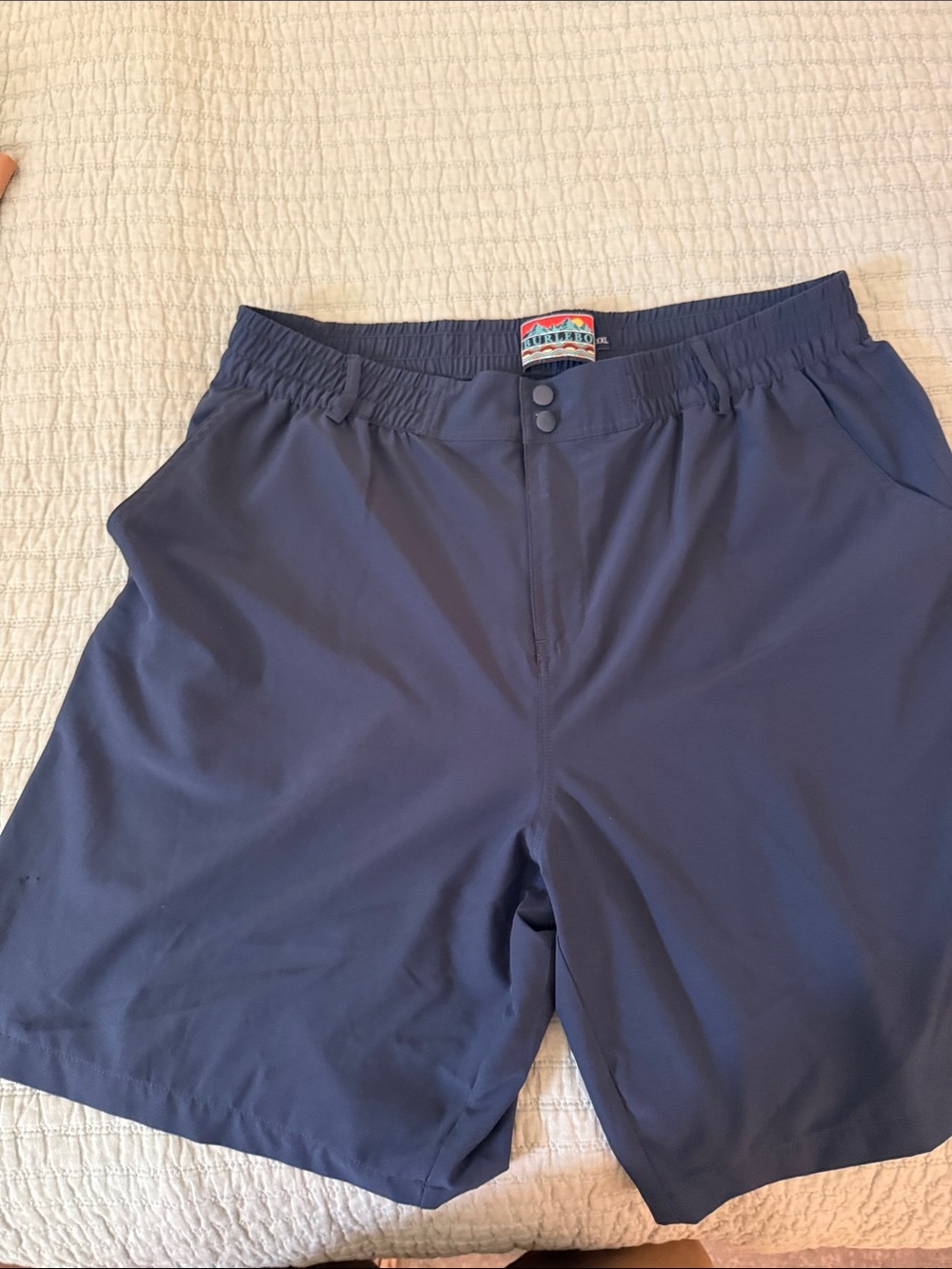 Burlebo Men's Navy Performance Stretch Shorts XXL